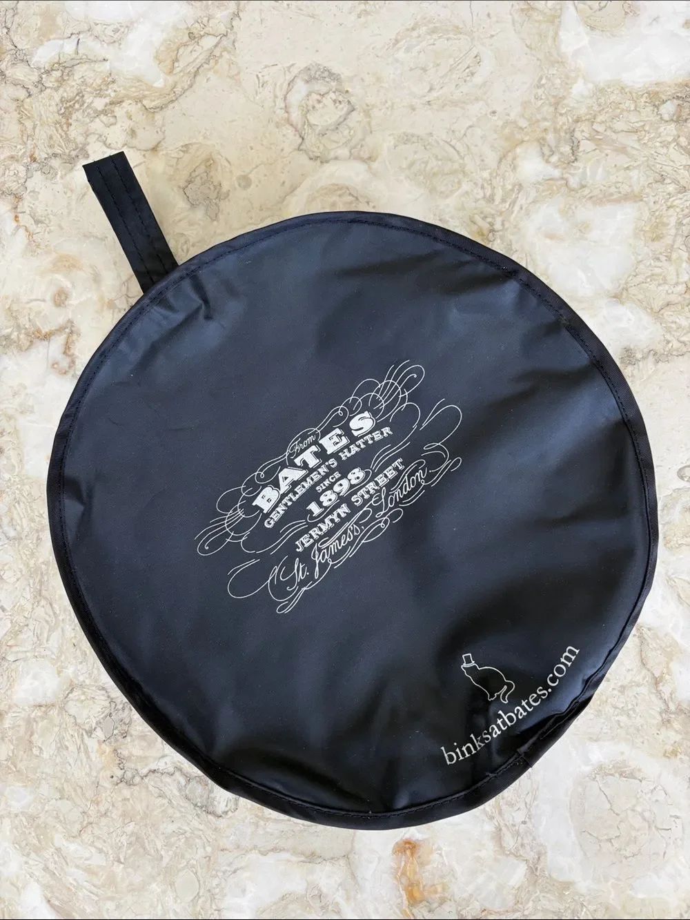 Bates Gentlemen's Hatter Foldable Zippered Hat Case